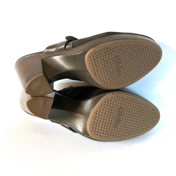 Cole Haan Clogs Mules Women’s Shoes 11 B Dark Green Suede Leather Comfort - Picture 11 of 11